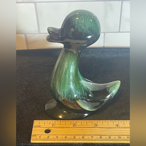 Vintage Blue Mountain Pottery Canada Duck Figurine Drip Glaze 5.25” “EXCELLENT” - Picture 9 of 9